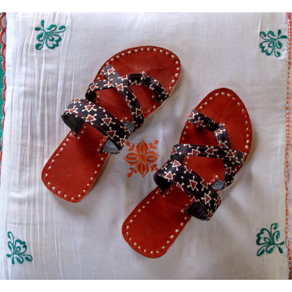 Leather Sandal with Mashru belt